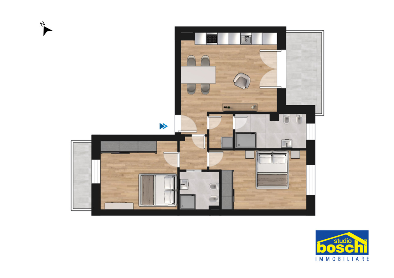 Vendita - Attico - Garibaldi - Casalecchio di Reno - € 490.000