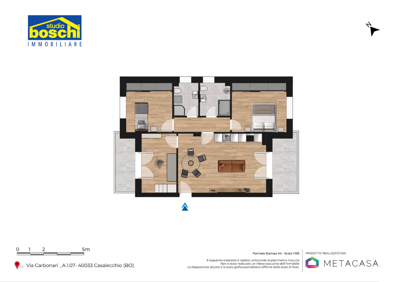 Vendita - Attico - Garibaldi - Casalecchio di Reno - € 580.000