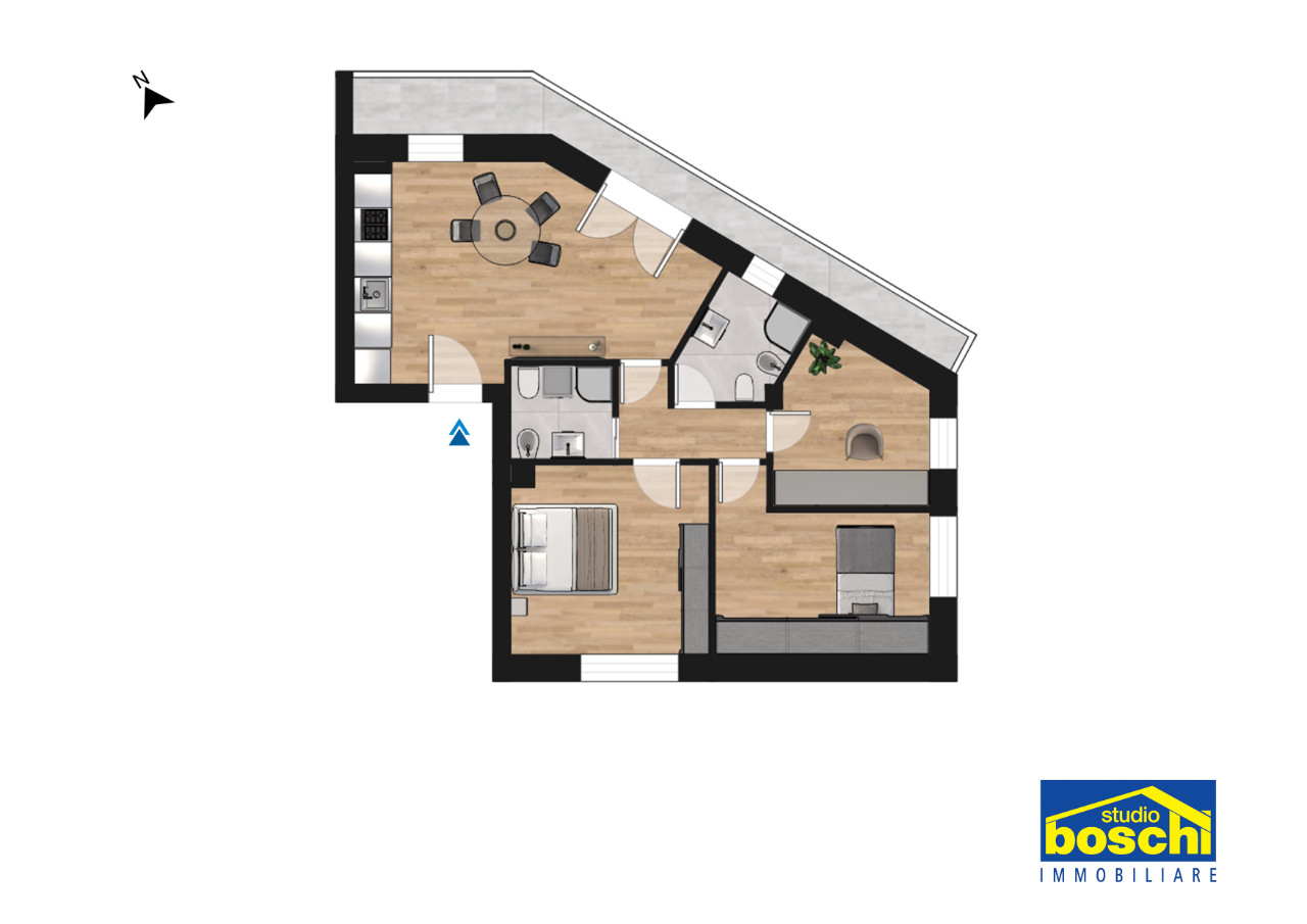 Vendita - Attico - Garibaldi - Casalecchio di Reno - € 475.000