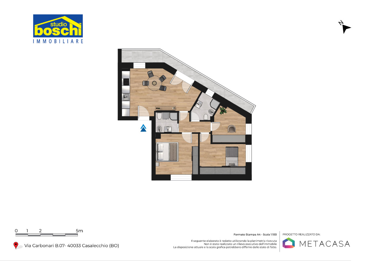 Vendita - Attico - Garibaldi - Casalecchio di Reno - € 475.000
